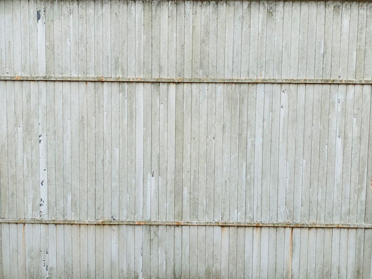 Close view of natural wood fence boards